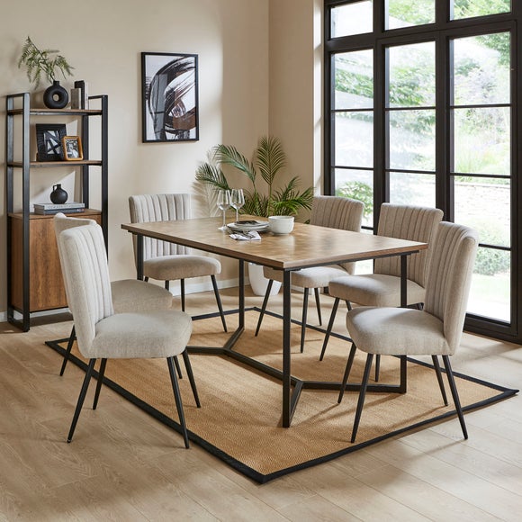 Click to view product details and reviews for Brayden 6 Seater Rectanglular Dining Table Parquet Effect Light Wood. Click to view product details and reviews for Brayden 6 Seater Rectanglular Dining Table Parquet Effect Light Wood.