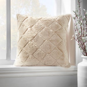 Catherine Lansfield Cosy Diamond Square Cushion