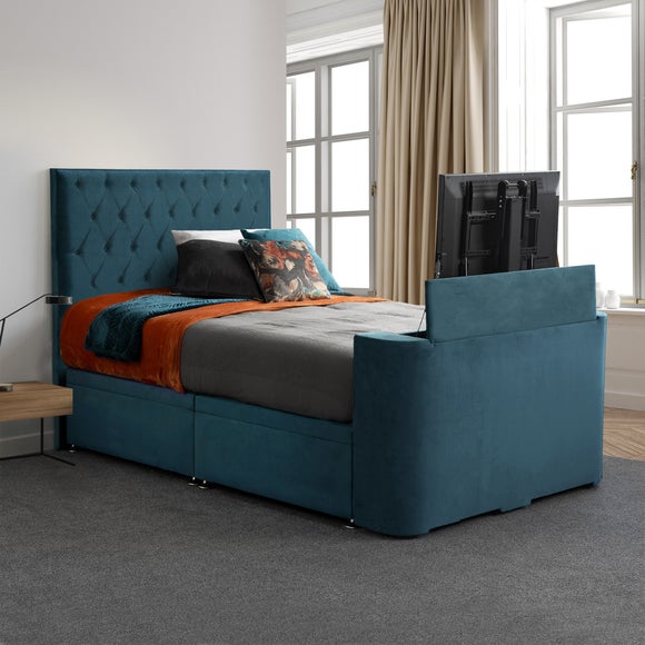Sweet Dreams Opulence Studded Side Lift Ottoman TV Bed
