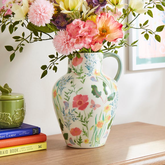 Floral Decal Vase