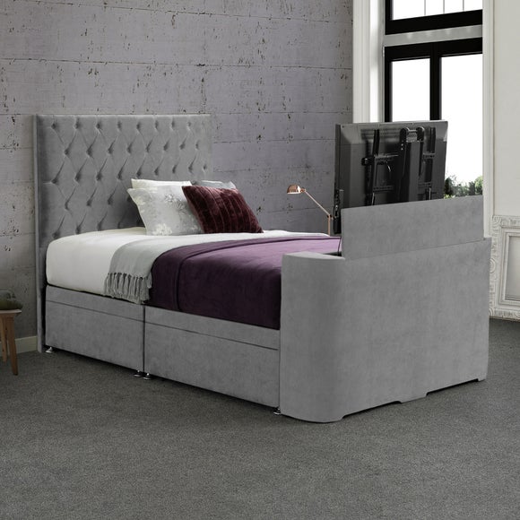 Sweet Dreams Gaia Studded Side Lift Ottoman TV Bed