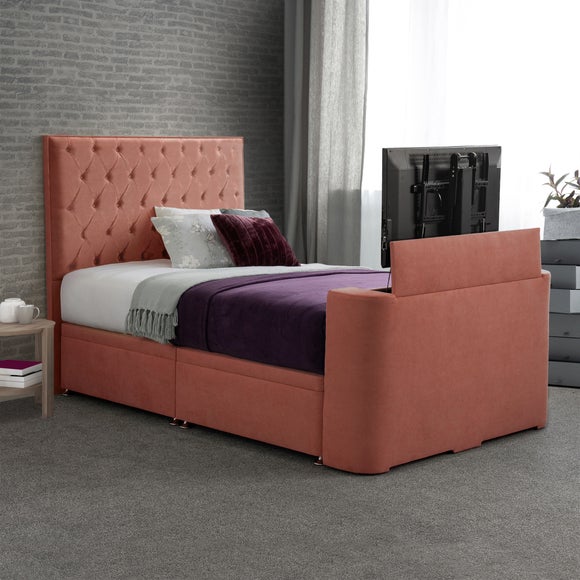 Sweet Dreams Venice Studded Side Lift Ottoman TV Bed