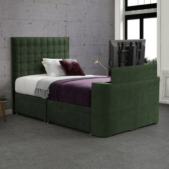 Sweet Dreams Gaia Geometric Side Lift Ottoman TV Bed