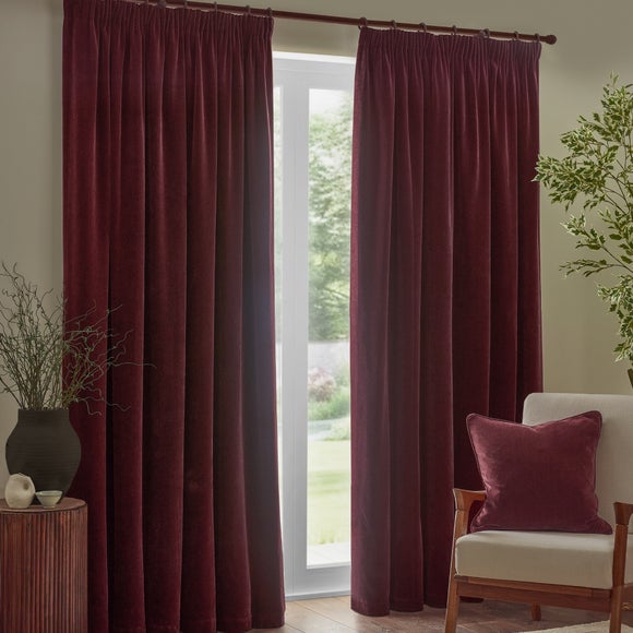 Yard Heavy Chenille Pencil Pleat Curtains