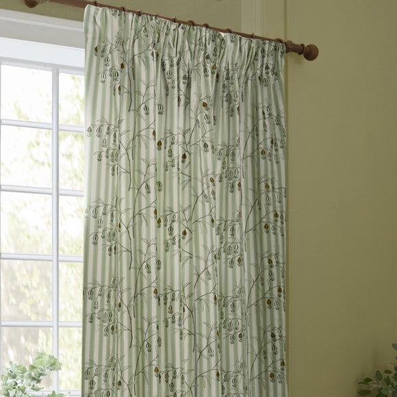 Sanderson Chinese Lantern Pencil Pleat Curtains