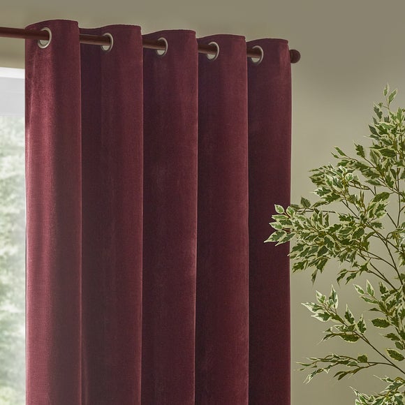 Yard Heavy Chenille Eyelet Curtains