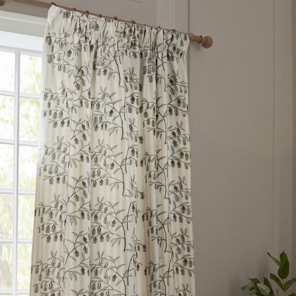 Sanderson Chinese Lantern Pencil Pleat Curtains