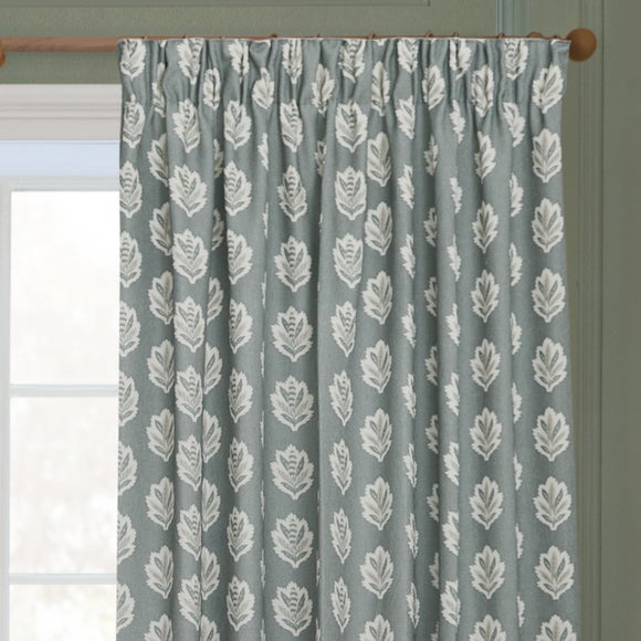 Sanderson Sessile Leaf Pencil Pleat Curtains