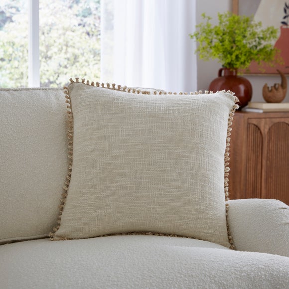 Curly Braided Edge Square Cushion