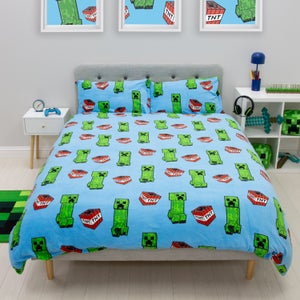Minecraft Fleece Duvet Cover & Pillowcase Set