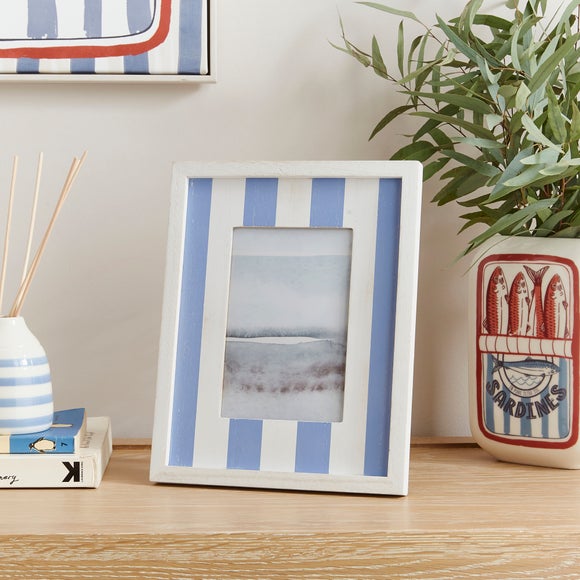 Striped Wooden Photo Frame