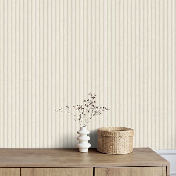 Ticking Stripe Wallpaper