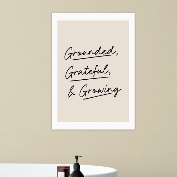 View East End Prints Grounded- Grateful- & Growing Print View East End Prints Grounded- Grateful- & Growing Print