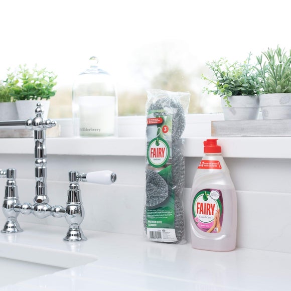 Click to view product details and reviews for Fairy Pack Of 3 Steel Scourers.