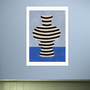 East End Prints Blue Still Life Iii Print