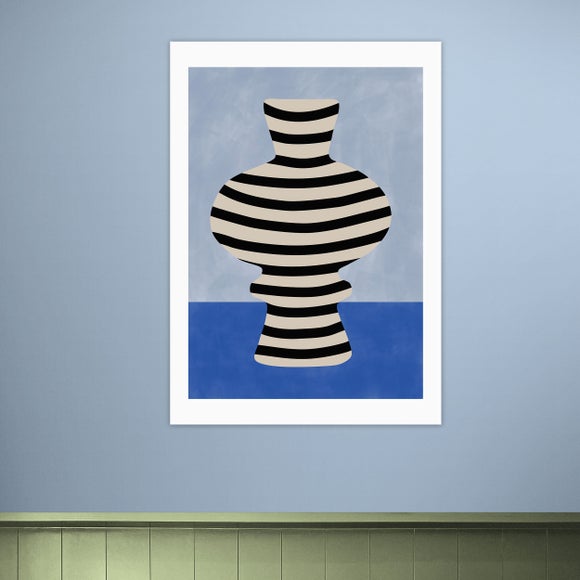 East End Prints Blue Still Life Iii Print
