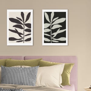 East End Prints Set Of 2 Linocut Branch Prints