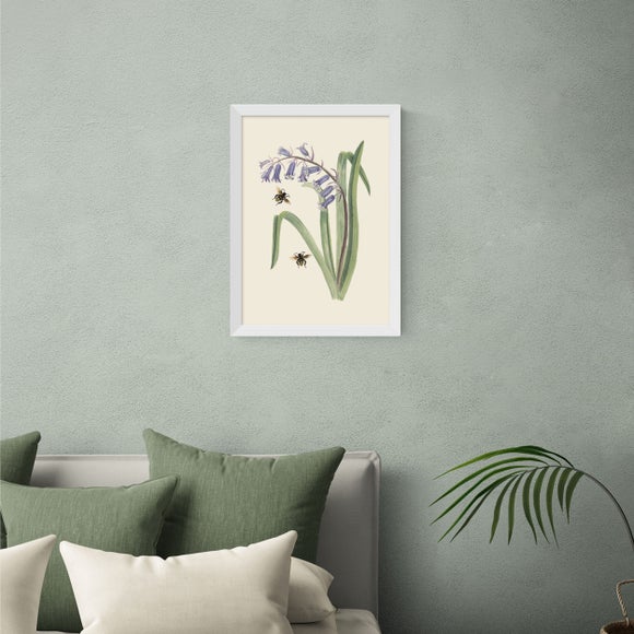 East End Prints Bee & Wild Hyacinth Print