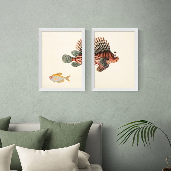 East End Prints Set Of 2 Fish Prints