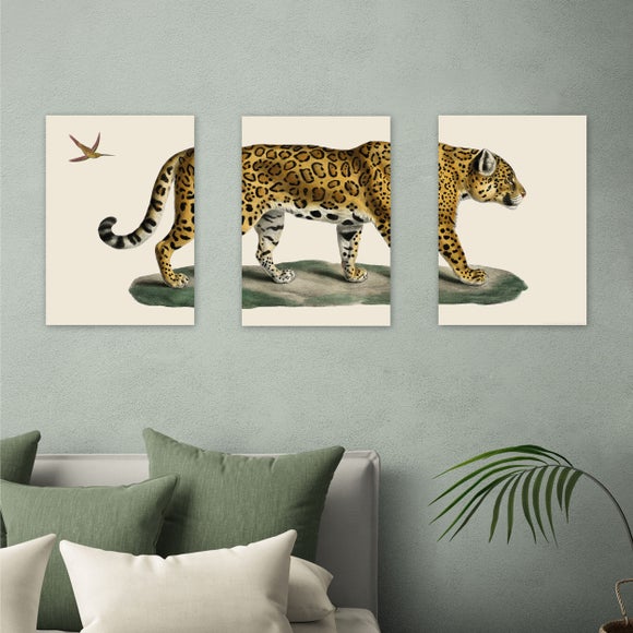 East End Prints Set of 3 Jaguar Prints