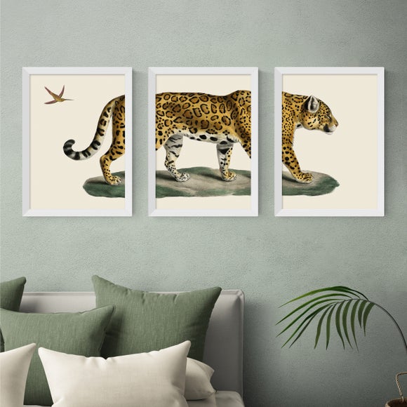 East End Prints Set Of 3 Jaguar Prints