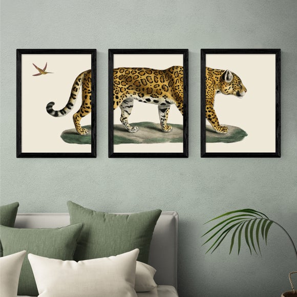 East End Prints Set Of 3 Jaguar Prints