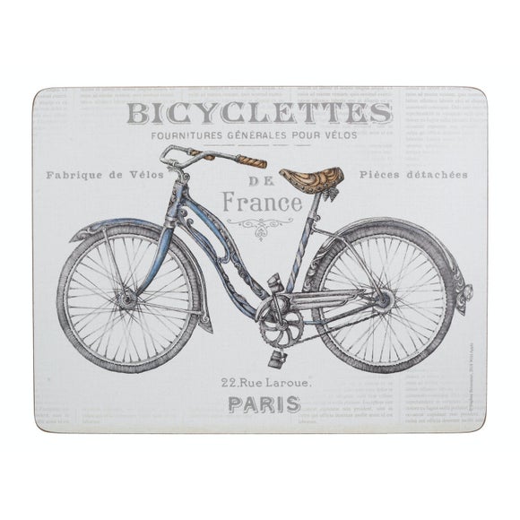 View Creative Tops Pack Of 6 Premium Bicycles Placemats View Creative Tops Pack Of 6 Premium Bicycles Placemats