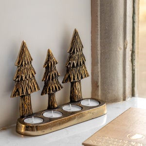 Cedar & Sage Christmas Tree Tealight Holder