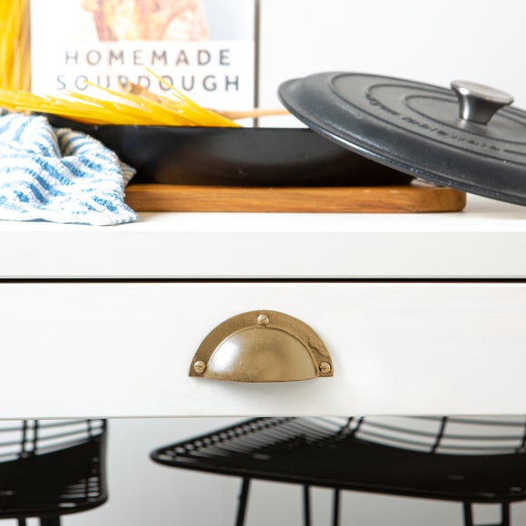 Hammer & Tongs Set of 4 Curved Cup Shaped Cabinet Handles