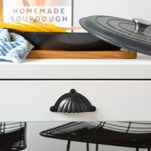 Hammer & Tongs Set Of 4 Fluted Cup Shaped Cabinet Handles