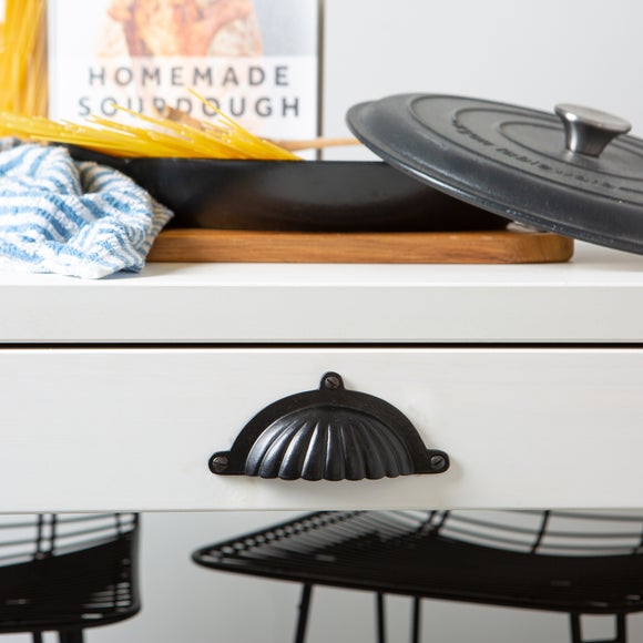 Hammer & Tongs Set of 4 Fluted Cup Shaped Cabinet Handles