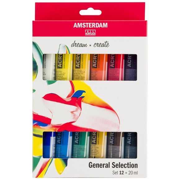 View Amsterdam 20ml Multicoloured Acrylic Paint Set View Amsterdam 20ml Multicoloured Acrylic Paint Set