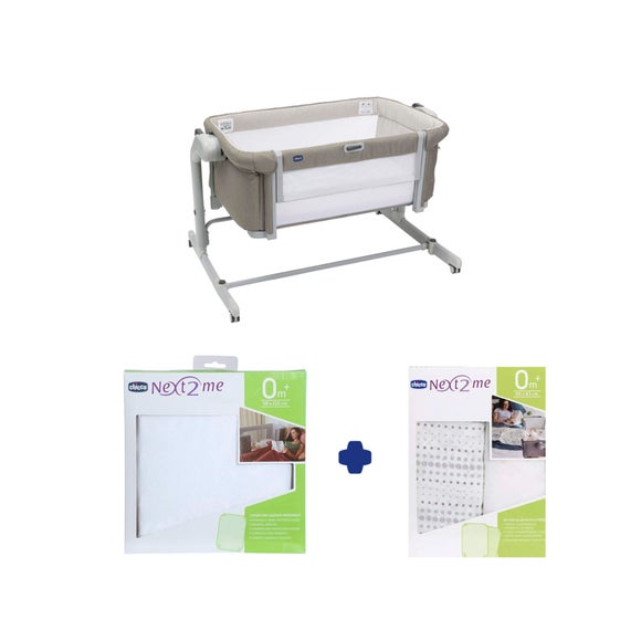 Chicco Next to Me Magic Evo Crib and Sheets Bundle