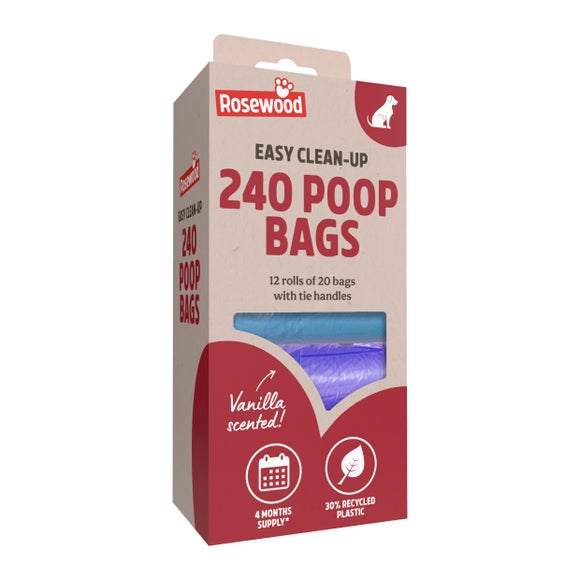 Rosewood Pack of 240 Poop Bag Rolls