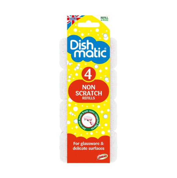 Dishmatic Pack of 4 Non-Scratch Refills