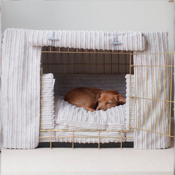 Lords & Labradors Light Grey Full Pet Crate Set