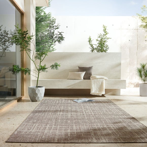Abstract Indoor Outdoor Textured Rug