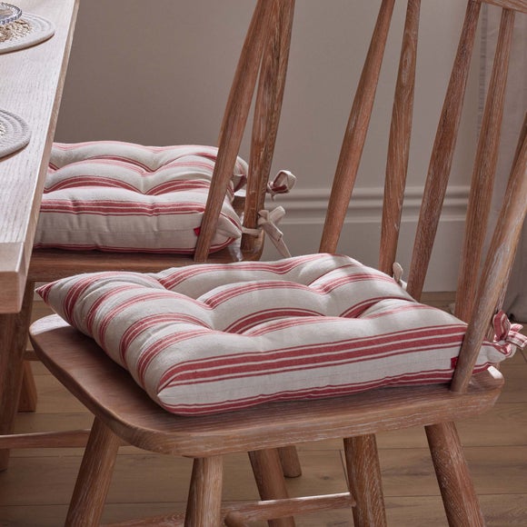 Set of 2 Baker's Stripe Seat Pads