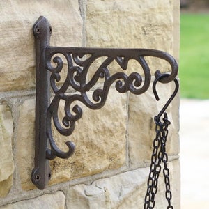 Ornate Scrolled Cast Iron Wall Bracket
