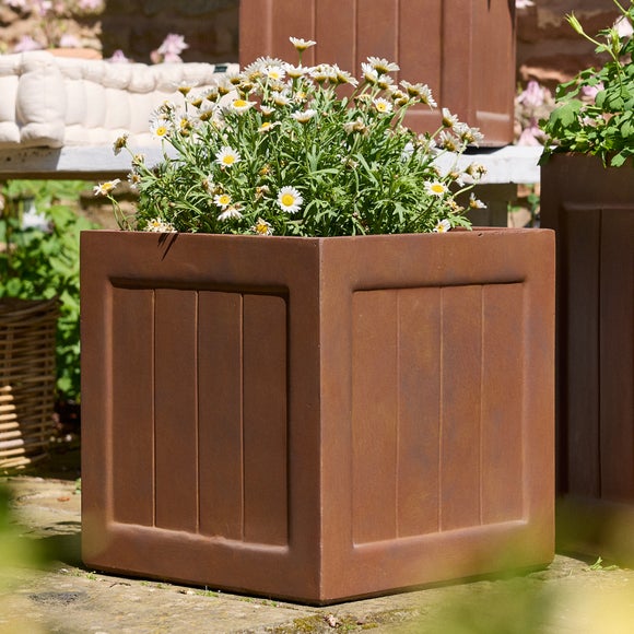 Merano Wood Effect Plant Pot
