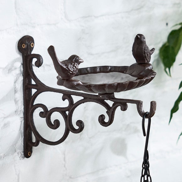Cast Iron Bird Bath Wall Bracket