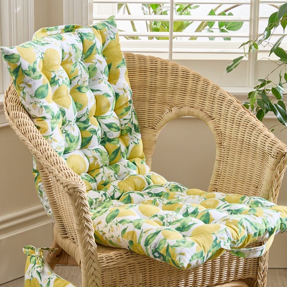 Lemon Patterned Bench Pad
