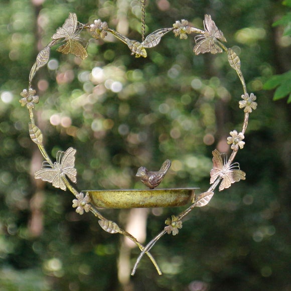 Heart Butterfly Bird Feeder