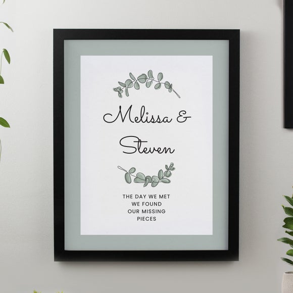 Personalised Botanical Poster Frame