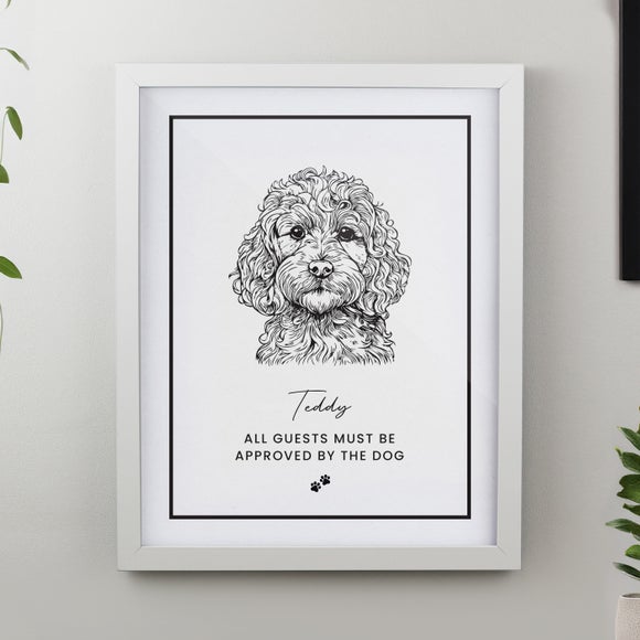 Personalised Dog Breed Framed Print