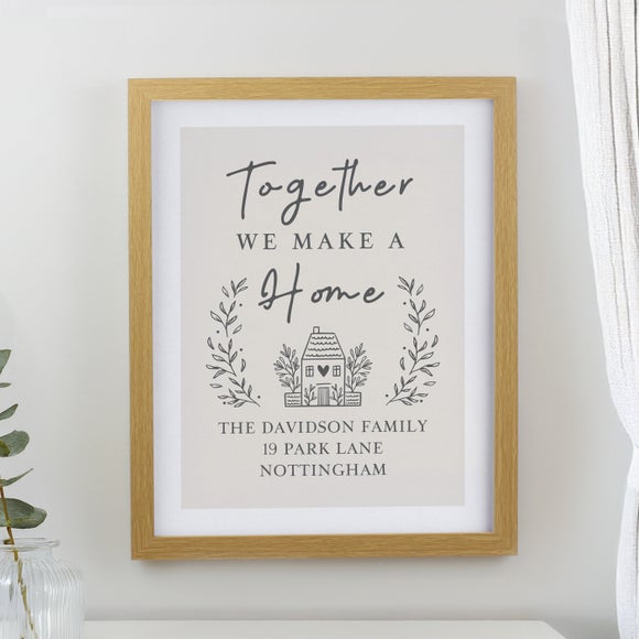 Personalised Home Poster Frame
