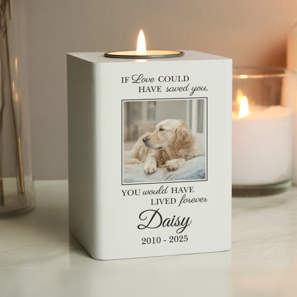 View Personalised Pet Photo Memorial Tealight Holder View Personalised Pet Photo Memorial Tealight Holder