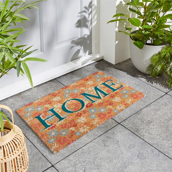 Home Floral Coir Doormat