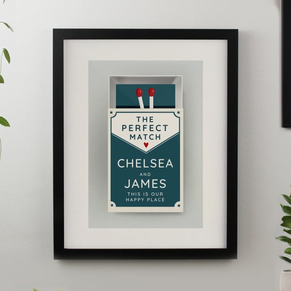 Personalised Perfect Match Poster Frame