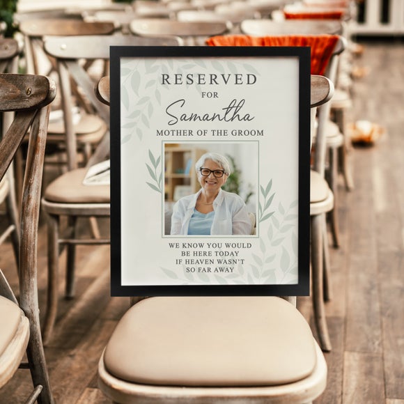 Personalised Reserved For Photo Poster Frame
